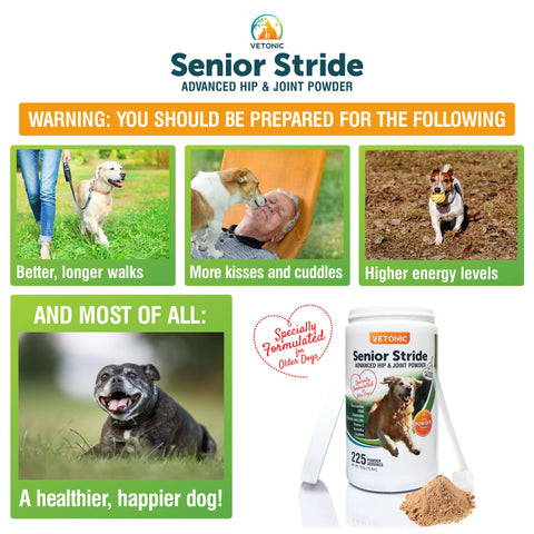Senior Stride Hip & Joint Powder, 225 Scoop Jar